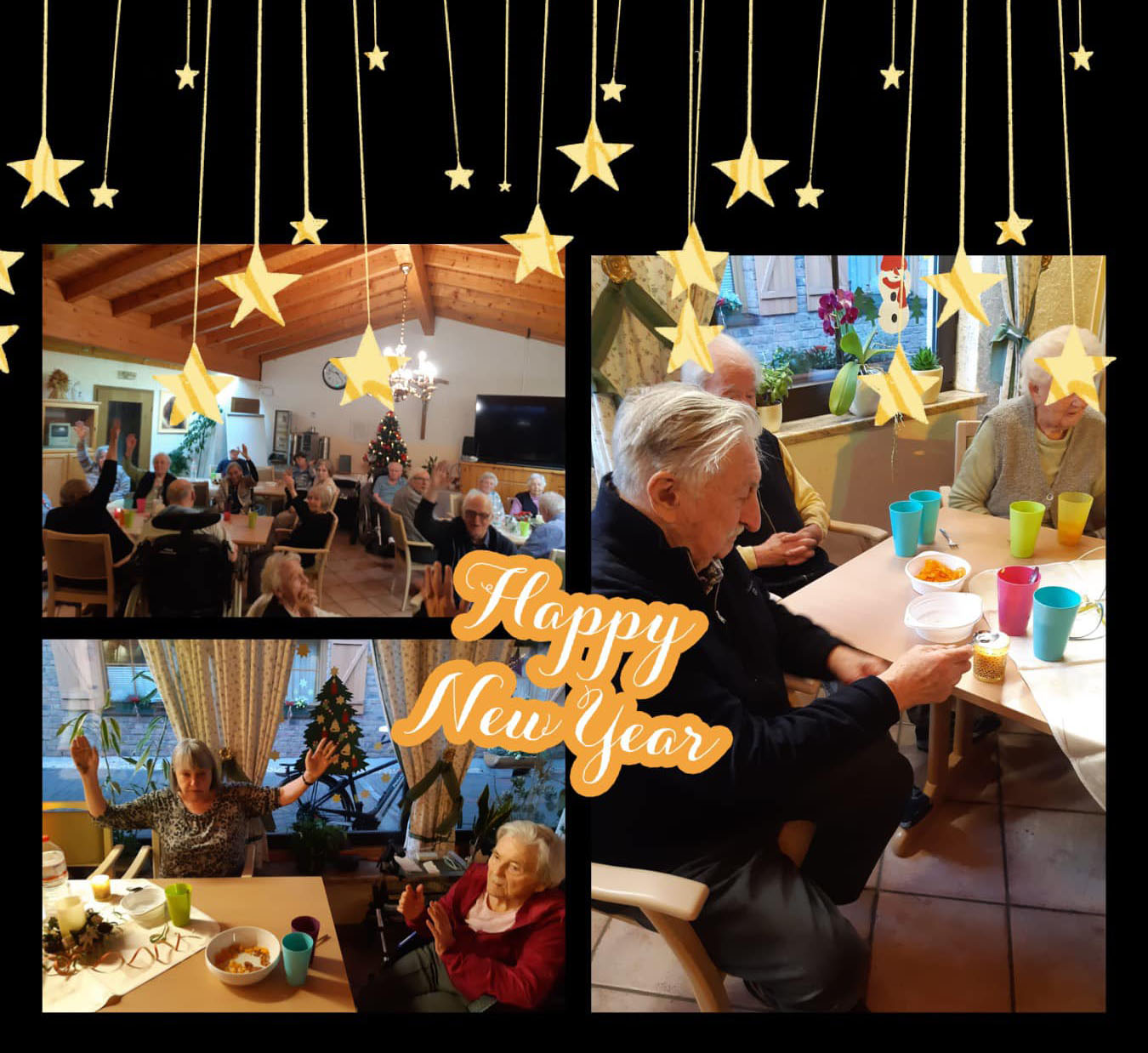 Wachs gießen, Chips knabbern und Bowle trinken… Silvester gemeinsam im Sonnenhof