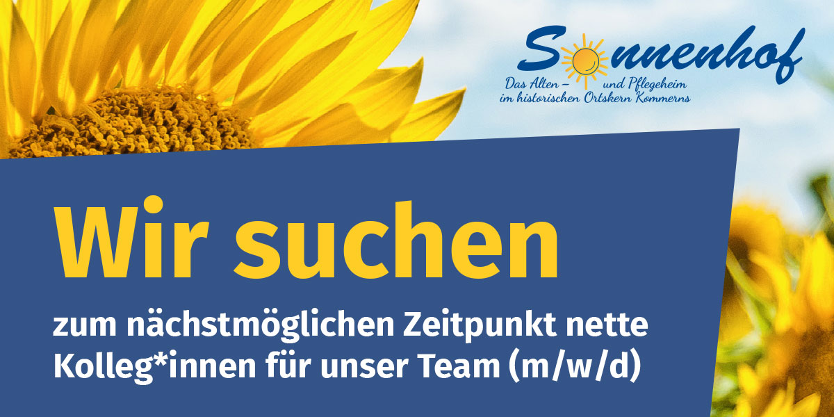 Verstärkung für unser Team gesucht!