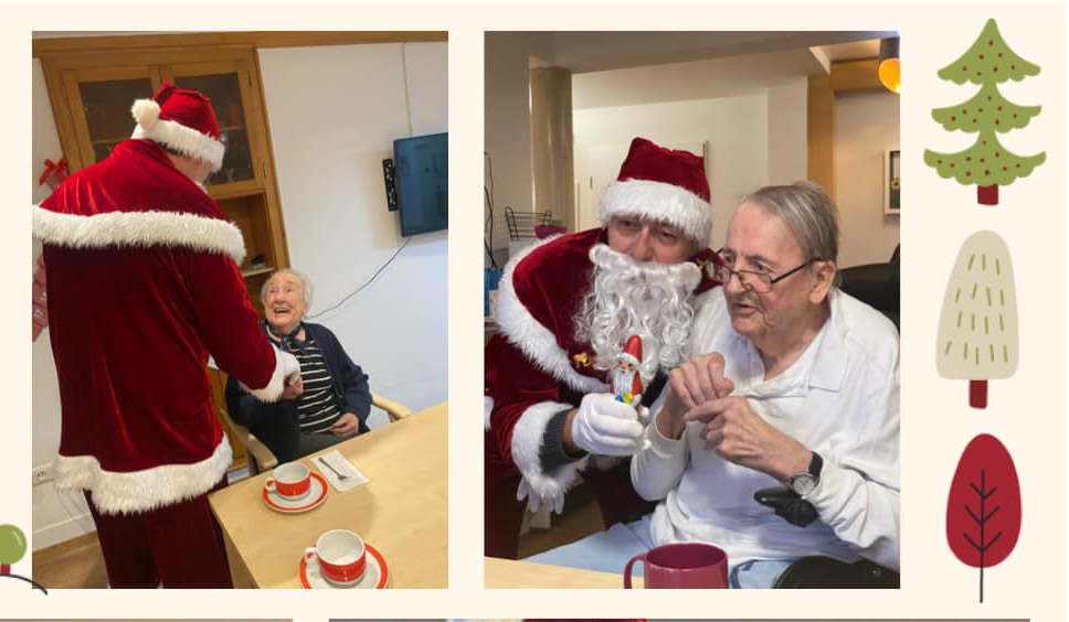 Der heilige Nikolaus zu Besuch bei unseren Bewohnern