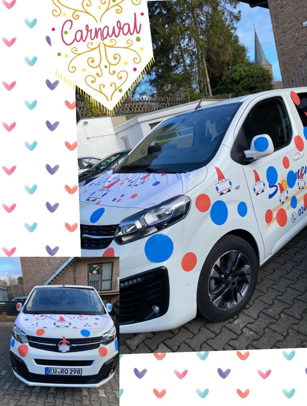 Die Vorbereitetungen für unsere Teilnahme am Rosenmontagszug in Kommern laufen!