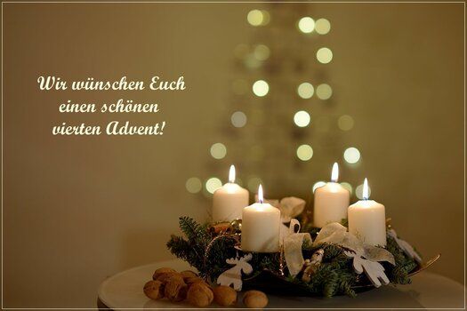 Der Tagestreff und alle Tagesgäste wünschen einen besinnlichen 4. Advent