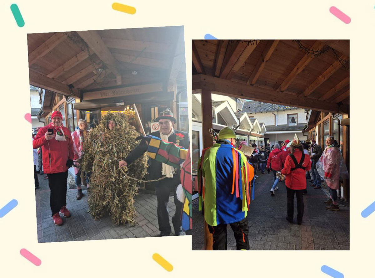 Unerwarteter Besuch im Sonnenhof am Veilchendienstag