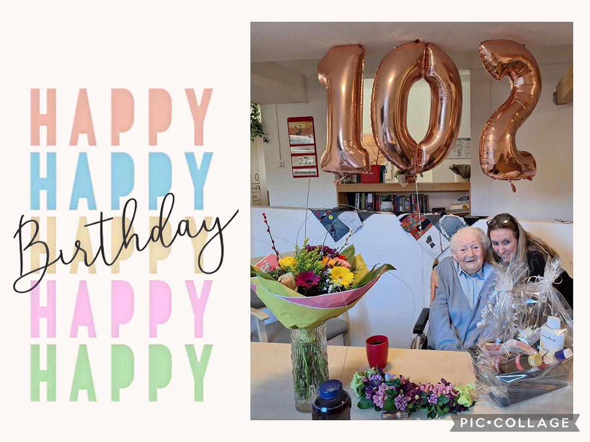 Ein ganz besonderer Tag: Unsere Bewohnerin wird 102!